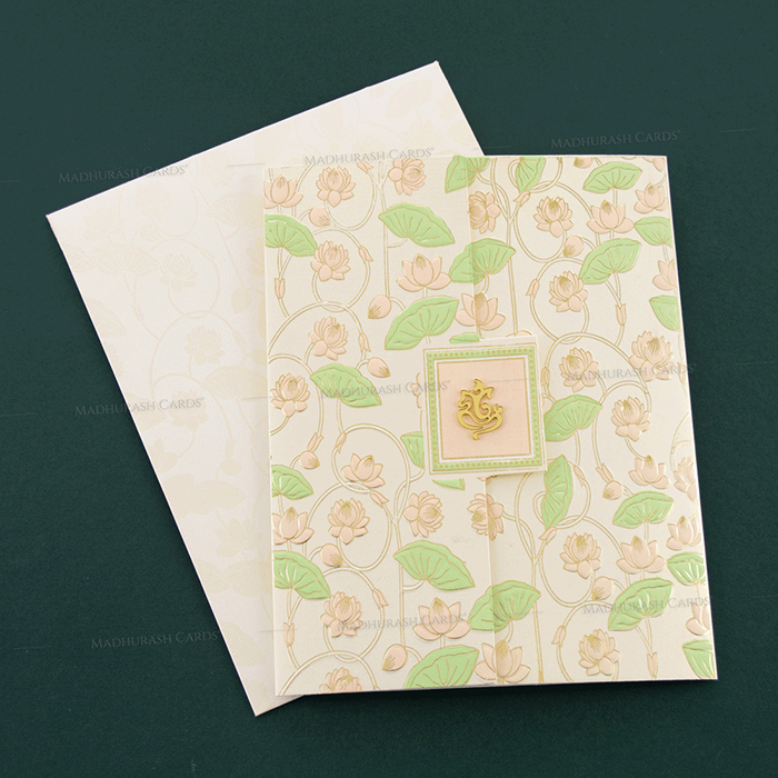 Regal Ganesha Wedding Invite 19112