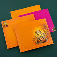 Auspicious Hindu Wedding Card 19083C