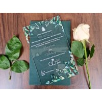 Exquisite Floral Transparent Invitation 8926