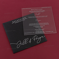 AWI-Acrylic Wedding Invitation 8870BL