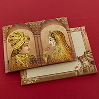 Regal Two-Door Wedding Card 20084