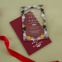 Contemporary Acrylic Invitation Card 10225
