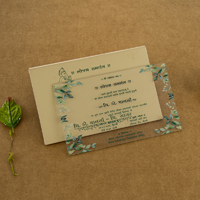 AWI-Leafy Acrylic Wedding Invitation 10228