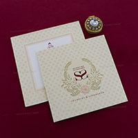 Ravishing Wedding Card 23048
