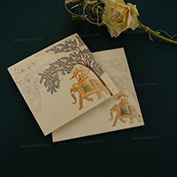 HWC-Charming Traditional Wedding Invitation 23093