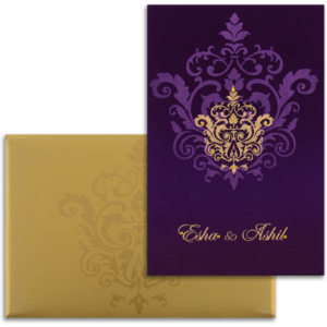 Ravishing Damask Wedding Invite 9104VG
