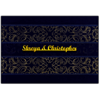 CZC-Remarkable Metallic Wedding Invite 9110