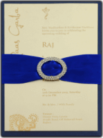 Captivating Velvet Wedding Invite 9709B