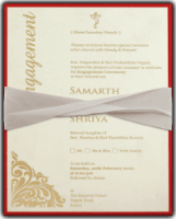 Velvet Finish Hardbound Invite 9741R
