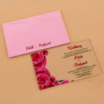 AWI-Perfect Floral Acrylic Invitations 8861