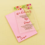 AWI-Trendy Acrylic Wedding Invitation 8864
