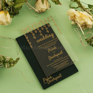 Gorgeous Swirl Acrylic Invitation 8913G