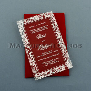 Stunning Translucent Acrylic Invitation 8914W