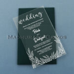 AWI-Exquisite Leafy Acrylic Invitations 8916W