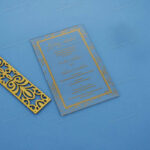 AWI-Exclusive Clear Acrylic Invitations 8917