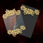 AWI-Laser-Cut Acrylic Invitations 9132