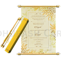 Gorgeous Designer Scroll Invite 6063