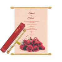 Alluring Designer Scroll Invitation 6065