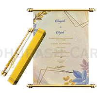 Impressive Designer Scroll Invitation 6066