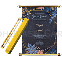 SC-Opulent Designer Scroll Invitation 6067