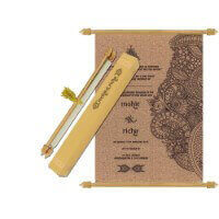 Luxurious Scroll Wedding Invite 6079