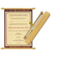 SC-Exquisite Scroll Wedding Invitation 6080