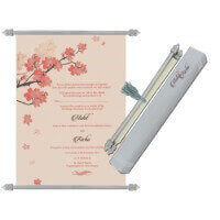 SC-Regal Floral Design Scroll Invite 6082