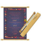 Lavish Scroll Wedding Invite 6083