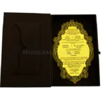 AWI-Glamorous Golden Mirror Acrylic Wedding Invitation 9321