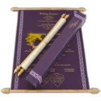 SC-Enchanting Royal Scroll Invitation 6052
