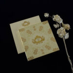 FMC-Iconic Gold Foil Embossed Wedding Invitation 2205