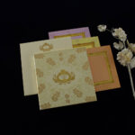 FMC-Iconic Gold Foil Embossed Wedding Invitation 2205