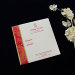 FMC-Polished Upscale Paisley Design Wedding Invite 6536