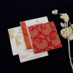 FMC-Polished Upscale Paisley Design Wedding Invite 6536