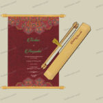 SC-Radiant Scroll Wedding Card 6072