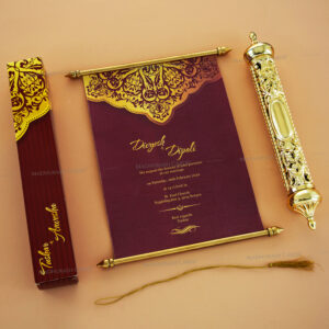 Scroll Wedding Card SC-6016