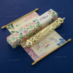 Floral Scroll Wedding Invitation SC-6031