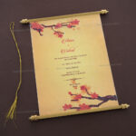 Wedding Invitation Scroll SC-6032
