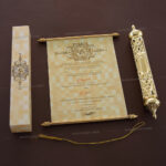 Unique Designer Scroll Invitation SC-6033