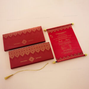 Prestigious Scroll Wedding Card 6046R