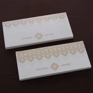 Lavish Box Scroll Wedding Invite 6046W
