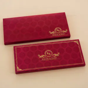 Luxury Scroll Wedding Invitation 6047P
