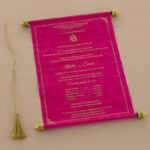 SC-Luxury Scroll Wedding Invitation 6047P