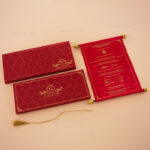 SC-Radiant Box Scroll Wedding Invite 6047R