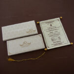SC-Exquisite Metallic Box Scroll Card 6047C