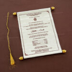 SC-Exquisite Metallic Box Scroll Card 6047C