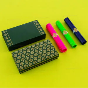 Luxurious Multi-Color Scroll Box 6050Green
