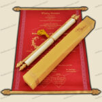 SC-Prestige Scroll Wedding Card 6057