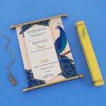 SC-Luxurious Wedding Scroll Invite 6061