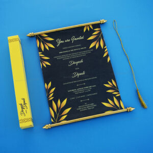 Regal Scroll Wedding Card 6062